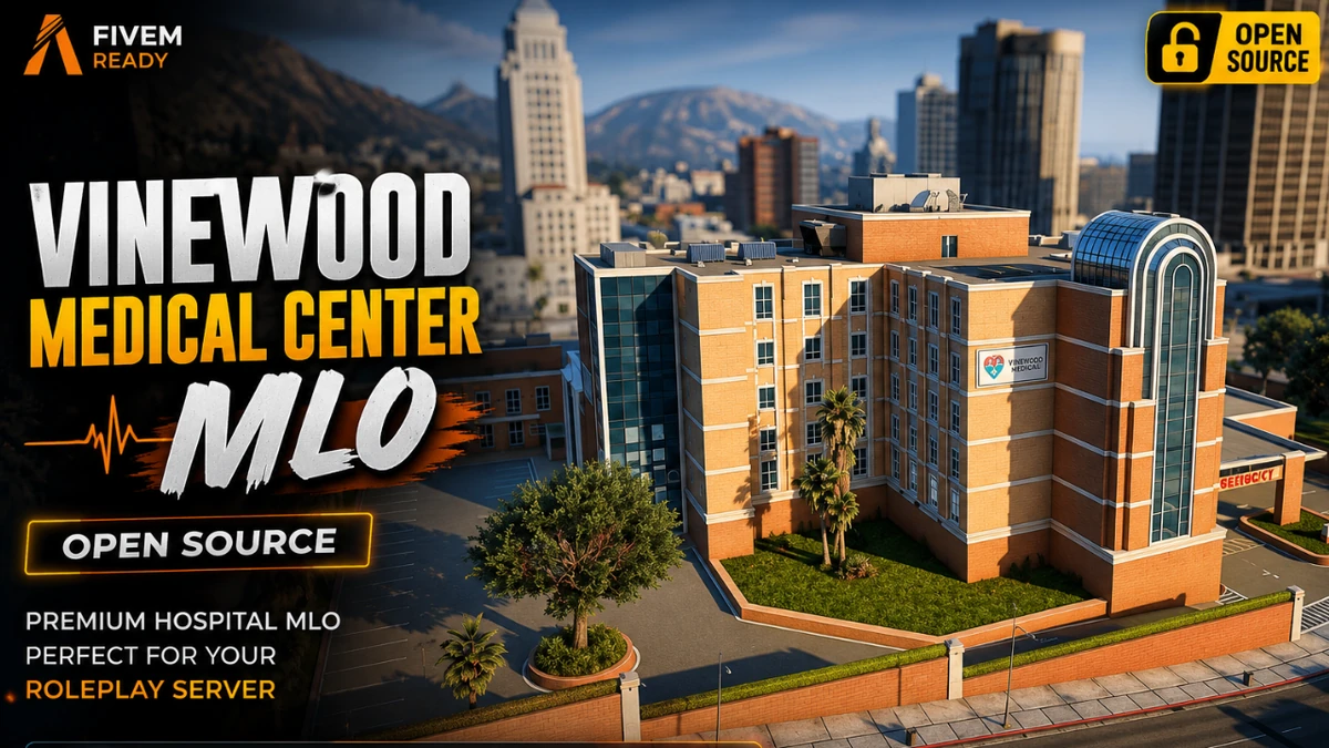 Vinewood Medical Center MLO FiveM | Open Source